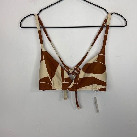 Madewell Madewell Second Wave Tie-Back Bikini Top in Shape Series L NWT - Picture 3 of 6